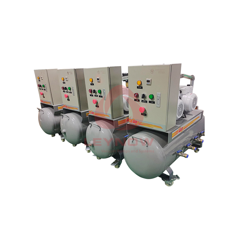 Oil rotary vane vacuum negative pressure system and unit